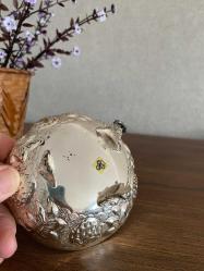 Vintage Dalgıç Gümüş Kaplama Şekerlik