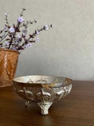 Vintage Dalgıç Gümüş Kaplama Şekerlik