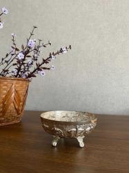 Vintage Dalgıç Gümüş Kaplama Şekerlik