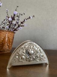 Vintage Dalgıç Gümüş Kaplama Peçetelik