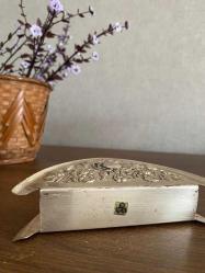 Vintage Dalgıç Gümüş Kaplama Peçetelik