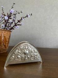 Vintage Dalgıç Gümüş Kaplama Peçetelik