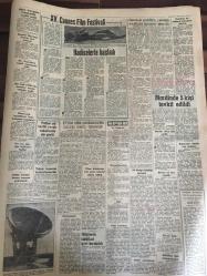 YENİ SABAH GAZETESİ 9 MAYIS 1962 YIL :24 SAYI :8318---Mardin de 5 kişi tevkif edildi --Senato da işsizliğin yarattığı tehlikeler üzerinde duruldu ---Gümüşpala İnönü den  af için  söz aldık dedi ---Bakanlar tahrik var dediler --AP Grubu işsizliği  görüştü --Yılın düğününe 145 şeref misafiri davet edildi ---Sarıkamış ta bir assubay öldürüldü --Haraç  vermeyen kadını üstüne benzin döküp ateşlediler ---Firari deli yerine dört tane akıllı yakalandı --Şoför uyuyunca 3 kişi öldü ,30 kişi yaralandı ---4 Kaçakçı ,2 milyonluk kaçak malla ele geçti ---Mardin olayları :Siyavuşgil --Sinemalar :Atlas :Kanlı Kervan ,Emek :Gölgeler ---Radyo Programları ---Müsadere edilen bütün silahlar iade edilecek ----Dış Olaylar : NATO Endonezya için Hollanda yı tutuyor --Venezüella da yeniden kargaşalıklar çıktı ---Rusya denemelere devam edecek --Paylaşılacak Milyarlar --Fenerbahçe ,Stoke City i yendi :1-0- ---Matthews güzel oynmadı ,Tek golü Şeref attı ---Ordu Güreşçilerimiz yedi galibiyet aldılar --