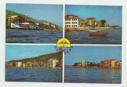 GÖLCÜK HALIDERE 4 PARÇALI ESKİ BASKI KARTPOSTAL...