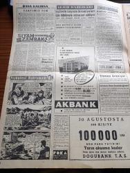 Akşam Gazetesi - 2 Haziran 1960 - Soruşturma Açılırken Yazan Doçent Doktor Edip F. Çelik Köşe Yazısı - Topkapı Olaylarının İçyüzü Fotoğraflar - İktisadi Tasarruf Yapılacak - İsmet İnönü Harekattan Haberim Yoktu - Cemal Gürsel Gençliğe Hitabede Bulundu - Vatan Cephesi Ocakları Kaldırılıyor - Rejim Islahatı İçin İki İlim Heyeti Kuruldu - Hürriyet Anıtı İçin Kampanya Kapandı - Galatasaray'ın Kıymetli Futbolcusu İsmail Kurt - At Yarışları - Dördüncü Murad Siyah Zambak Yazan Suzan Sözen Yazı Dizisi - Kızkulesi Kahramanı Çizen Suat Yalaz - Aşk Var Oldukça Aşk Ve His Romanı Resimleyen Remzi - Adnan Menderes  Mayıs'ta Ankara'da Yuhalanmıştı - Satın Alınan Koca Yazan Luisa Maria Linares Yazı Dizisi - Yeni Kabine Üyelerini Yakından Tanıtıyoruz - Bize Barbaroslu Derler Yazan Çizen Ratip Tahir Burak - Kont Senlibenli Çizgi Roman - Nazlı İle Hamza Karikatür - Yaralı Gönül Çizgi Roman - Vadiler Hakimi Çizgi Roman - Muhtar Uluer - Sıtkı Ulay - Selim Sarper - Polis Copu En Fazla Demokrat Partililere