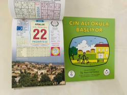 22 Aralık 2025 hediyelik orijinal Ülkü takvim yaprağı (Cin Ali kitabı hediyeli:)