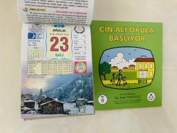 23 Aralık 2025 hediyelik orijinal Ülkü takvim yaprağı (Cin Ali kitabı hediyeli:)