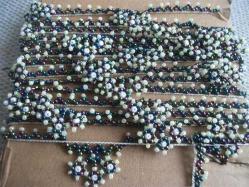 T - APLİKELİK -  İĞNE İLE YAPILMIŞ BONCUK OYASI