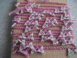 T - APLİKELİK -  İĞNE İLE YAPILMIŞ BONCUK OYASI