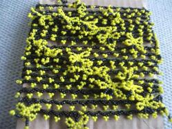 T - APLİKELİK -  İĞNE İLE YAPILMIŞ BONCUK OYASI