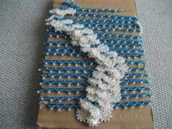 T - APLİKELİK -  İĞNE İLE YAPILMIŞ BONCUK OYASI