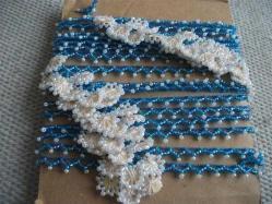 T - APLİKELİK -  İĞNE İLE YAPILMIŞ BONCUK OYASI