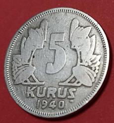 1940 5 Kuruş
