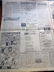 Akşam Gazetesi - 16 Haziran 1960 - Dış Münasebetlerin Yürütülmesi Yazan Doçent Doktor Edip F. Çelik Köşe Yazısı - Sabıkların Bankadaki Paraları 1 Milyar TL - Muzaffer Kurbanoğlu Avrupa'da Kayıp - Yassıada'da Polis Romanları Rağbet Gördü - Seçimler 4 5 Ay İçerisinde Yapılacak - 19 Mayıs Gösterisi 26 Haziran'da Yapılacak - Milli Birlik Komitesi Üyeleri Törenle And İçecek - Belediye Başkanı Kurmay Albay Şefik Erensü - Güzellik Kraliçesi Organizatörlerinin Elinden Zor Kurtulan İki Güzel Fotoğraf - Kore Birliği Yola Çıktı - Kızkulesi Kahramanı Çizen Suat Yalaz - Dördüncü Murad Siyah Zambak Yazan Suzan Sözen Yazı Dizisi - İhtilal Ve Partiler Yazan Müşerref Hekimoğlu Köşe Yazısı - Aşk Var Oldukça Aşk Ve His Romanı Resimleyen Remzi - Mutlu Sıkıntılar Yazan Aziz Nesin Köşe Yazısı - İngiliz Ana Kraliçesi Elizabeth Evlenecekmiş - Bize Barbaroslu Derler Yazan Çizen Ratip Tahir Burak - Kont Senlibenli Çizgi Roman - Nazlı İle Hamza Karikatür - Vadiler Hakimi Çizgi Roman - Karagümrük'lü Kadri Aytaç
