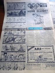 Milliyet Gazetesi - 15 Eylül 1960 - Okul İnşası İçin Vergi Konmuyor  - Kabzımallara Hali Terk Emri Verildi - Düşük Demokrat Parti İktidarı 30 Cami Yıktırmış 65 Camii De Kapatmış - Ermeni Patriği Haçaduryan Düşük Başbakan Adnan Menderes'e Yolladığı Mektup Yüzünden Üzgünüm Diyor - Diyarbakır'da Petrol Bulundu - Muzaffer Özdağ 1919 İhtilali Hedefine Ulaşamamış Bir İhtilaldir Dedi - Galatasaraylı Metin Oktay Dün Cezaevine Girdi - Kongoda Ordu İdareyi Ele Aldı - Ankara'da 2 Bin Kişi İfade Verdi - Beş Kadın Daha Çarşafını Çıkardı - Çetin Altan Köşe Yazısı - İstanbul Ankara Teknik Üniversite Radyosu Programı - Bugünkü Burç Falı - Gördüğüm Rusya Röportaj Ömer Sami Coşar Yazı Dizisi - Abdülcanbaz'ın Maceraları Çizgi Roman Çizen Turhan Selçuk - Cici Can Çizen Bedri - Sahne Aşkları Çizen Leonard Starr - Demir Yumruk John C. Murphy - Uçan Avustralyalı Herb Elliot - Yakut Gözlü Kedi Yazan Ümit Deniz Yazı Dizisi - Rapid Beşiktaş'ı Farklı Mağlup Etti - Beşiktaş Galatasaray Ankara'da Gece Maçı Yapacak