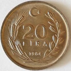 Türkiye Cumhuriyet 1984 Yılı 20 Lira  7036