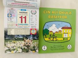 11 Haziran 2025 hediyelik orijinal Ülkü takvim yaprağı (Cin Ali kitabı hediyeli:)