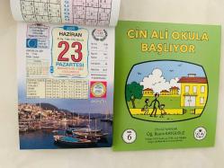 23 Haziran 2025 hediyelik orijinal Ülkü takvim yaprağı (Cin Ali kitabı hediyeli:)