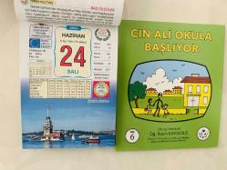 24 Haziran 2025 hediyelik orijinal Ülkü takvim yaprağı (Cin Ali kitabı hediyeli:)