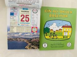 25 Haziran 2025 hediyelik orijinal Ülkü takvim yaprağı (Cin Ali kitabı hediyeli:)