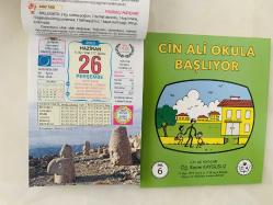 26 Haziran 2025 hediyelik orijinal Ülkü takvim yaprağı (Cin Ali kitabı hediyeli:)