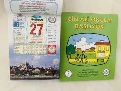 27 Haziran 2025 hediyelik orijinal Ülkü takvim yaprağı (Cin Ali kitabı hediyeli:)