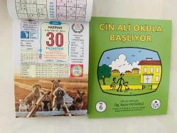 30 Haziran 2025 hediyelik orijinal Ülkü takvim yaprağı (Cin Ali kitabı hediyeli:)