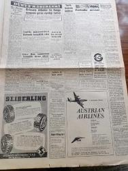 Cumhuriyet Gazetesi - 1 Ağustos 1960 - Tarih Önünde İmtihan Yazan Feridun Ergin Köşe Yazısı - Her Yıl 10 Dershaneli 76 Okula İhtiyacımız Var - Her Yıl Yalnız Orta Öğretimde 30 Bin Öğrenci Okul Çağına Giriyor - Eğitim Milli Raporu Bakanlıkça Yayınlandı - Cemal Gürsel Yarın İstanbul'a Geliyor - İstanbul Emniyet Teşkilatı Üç Ayrı Bölgeye Ayrılıyor - Gençlik Güney İllerinde Hatay İçin Mitingler Yapmak İstiyor - Üniversiteliler Ali Fuat Başgil'in Durumu İçin Senatoya Müracaat Ettiler - Sabah Şarkısı Yazan Taylor Caldwell Yazı Dizisi - Taassubun Uyandırdığı Tepkiler Yazan Hasan Ali Yücel Köşe Yazısı - Güney Kore Seçimlerinde Karışıklık Devam Ediyor - Birleşmiş Milletler İle Kongo Arasında Görüş Ayrılığı Belirdi - Şam'da Bir İsrail Casusu yakalandı - İngiltere'de Caz Festivali Karışıklık İçinde Geçti - Koruyucu Melekler Aşkın Gözleri Çizgi Roman - Resimli Roman Başkasının Günahı Çizen Yves Sayol - Katil Kim Yazan Geo Duvic Yazı Dizisi - 17. Olimpiyat Oyunları - Türkiye Atletizm Şampiyonası