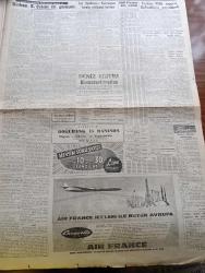 Cumhuriyet Gazetesi - 1 Ağustos 1960 - Tarih Önünde İmtihan Yazan Feridun Ergin Köşe Yazısı - Her Yıl 10 Dershaneli 76 Okula İhtiyacımız Var - Her Yıl Yalnız Orta Öğretimde 30 Bin Öğrenci Okul Çağına Giriyor - Eğitim Milli Raporu Bakanlıkça Yayınlandı - Cemal Gürsel Yarın İstanbul'a Geliyor - İstanbul Emniyet Teşkilatı Üç Ayrı Bölgeye Ayrılıyor - Gençlik Güney İllerinde Hatay İçin Mitingler Yapmak İstiyor - Üniversiteliler Ali Fuat Başgil'in Durumu İçin Senatoya Müracaat Ettiler - Sabah Şarkısı Yazan Taylor Caldwell Yazı Dizisi - Taassubun Uyandırdığı Tepkiler Yazan Hasan Ali Yücel Köşe Yazısı - Güney Kore Seçimlerinde Karışıklık Devam Ediyor - Birleşmiş Milletler İle Kongo Arasında Görüş Ayrılığı Belirdi - Şam'da Bir İsrail Casusu yakalandı - İngiltere'de Caz Festivali Karışıklık İçinde Geçti - Koruyucu Melekler Aşkın Gözleri Çizgi Roman - Resimli Roman Başkasının Günahı Çizen Yves Sayol - Katil Kim Yazan Geo Duvic Yazı Dizisi - 17. Olimpiyat Oyunları - Türkiye Atletizm Şampiyonası