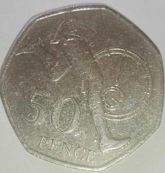 İNGİLTERE 2004 50 PENCE HATIRA 50 yıl - 4 dakikadan az ilk mil