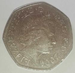 İNGİLTERE 2004 50 PENCE HATIRA 50 yıl - 4 dakikadan az ilk mil