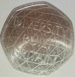 İNGİLTERE 2020  50 PENCE   HATIRA İngiliz Çeşitliliği