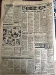 YENİ SABAH GAZETESİ 11 HAZİRAN 1963 YIL :26 SAYI :8708--Harp Okulundaki Adli Amirlik Son Tahkikat Açılması Kararını Tebliğ Etti ---E.Alican da kabine de bir yenilemeye taraftar --Türkiye Avrupa nın en fakir  memleketi ---40 ından sonra azanı teneşir  pakladı ---Vekiller değişiyor :Siyavuşgil ---Avrupa nın devletlerinden biri daha iş cenneti olmaktan çıkıyor --İki trafik kazası oldu ,6 kişi öldü ---Uç infilakta bir kişi öldü ,7 yaralı var ---Galatasaray yarın Beykoz ile oynuyor --Fenerbahçe ,perşembe günü G.Birliği ile karşılaşacak ---Can sız Venezıa 2-1 mağlup --Zafer Gazetesi kapatıldı ---Bir minibüs  Dicle ye uçtu --Avrupa Güzeli ---Profumo olayı Borsaya dahi tesir etti --İran Şahının kardeşi Amerika da yuhalandı ---Tarım Bakanı istifa etmeyecek --Modern resmin babası öldü --Köyler için kalkınma kongresi toplanacak --
