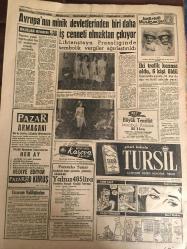YENİ SABAH GAZETESİ 11 HAZİRAN 1963 YIL :26 SAYI :8708--Harp Okulundaki Adli Amirlik Son Tahkikat Açılması Kararını Tebliğ Etti ---E.Alican da kabine de bir yenilemeye taraftar --Türkiye Avrupa nın en fakir  memleketi ---40 ından sonra azanı teneşir  pakladı ---Vekiller değişiyor :Siyavuşgil ---Avrupa nın devletlerinden biri daha iş cenneti olmaktan çıkıyor --İki trafik kazası oldu ,6 kişi öldü ---Uç infilakta bir kişi öldü ,7 yaralı var ---Galatasaray yarın Beykoz ile oynuyor --Fenerbahçe ,perşembe günü G.Birliği ile karşılaşacak ---Can sız Venezıa 2-1 mağlup --Zafer Gazetesi kapatıldı ---Bir minibüs  Dicle ye uçtu --Avrupa Güzeli ---Profumo olayı Borsaya dahi tesir etti --İran Şahının kardeşi Amerika da yuhalandı ---Tarım Bakanı istifa etmeyecek --Modern resmin babası öldü --Köyler için kalkınma kongresi toplanacak --