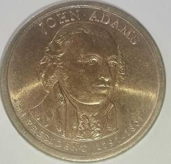 AMERİKA   2007   1 DOLAR HATIRA Başkanlık 1 $ Bozuk Para - John Adams (1797-1801)