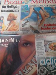 SABAH MELODİ GAZETESİ VE SABAH TELERAMA GAZETESİ KADINLARA ÖZEL -21 temmuz 1996 -Karikatürler-Walt Disney/Boncuk-Mort Walker-Dick Browne/Bizim Aile-Tom Armstrong/Marvin-Graham Allen-John Dodd/Kral Kedi-Süleyman Turan/Dön Artık-Astroloji-Bülent Kısa-Klinik-Meltem Pusat-Telerama Programı-Sabah Filmleri-Öğlen Filmleri-Akşam Filmleri- Zühre parsadan- seda Güler- Süleyman turan-hale pakcan- özlem Akalan- Sinan Hıncal- zühre parsadan- hakan şükür-esra her birlik- Emine Erdoğan- özdenörük- ihsan berkel-erdoğan sevgin-gülriz sururi-can Dündar- doğan Kılıç- funda Şirin kalk-ahmet Bilge- ali Öztürk- ahmet Bilge- Rıza Çalımbay- Müjde ar-kartal tibet-şener Şen- okusal pekmez oldu-ibrahim Tatlıses- Necla Nazır- Melih gülgen-osman sedam-bülent ersoy-mine mutlu-turgut Özatay - İdil Koleksiyon