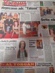 SABAH MELODİ GAZETESİ VE SABAH TELERAMA GAZETESİ KADINLARA ÖZEL -21 temmuz 1996 -Karikatürler-Walt Disney/Boncuk-Mort Walker-Dick Browne/Bizim Aile-Tom Armstrong/Marvin-Graham Allen-John Dodd/Kral Kedi-Süleyman Turan/Dön Artık-Astroloji-Bülent Kısa-Klinik-Meltem Pusat-Telerama Programı-Sabah Filmleri-Öğlen Filmleri-Akşam Filmleri- Zühre parsadan- seda Güler- Süleyman turan-hale pakcan- özlem Akalan- Sinan Hıncal- zühre parsadan- hakan şükür-esra her birlik- Emine Erdoğan- özdenörük- ihsan berkel-erdoğan sevgin-gülriz sururi-can Dündar- doğan Kılıç- funda Şirin kalk-ahmet Bilge- ali Öztürk- ahmet Bilge- Rıza Çalımbay- Müjde ar-kartal tibet-şener Şen- okusal pekmez oldu-ibrahim Tatlıses- Necla Nazır- Melih gülgen-osman sedam-bülent ersoy-mine mutlu-turgut Özatay