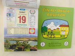 19 Şubat 2025 hediyelik orijinal Ülkü takvim yaprağı (Cin Ali kitabı hediyeli:)