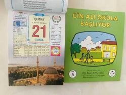 21 Şubat 2025 hediyelik orijinal Ülkü takvim yaprağı (Cin Ali kitabı hediyeli:)