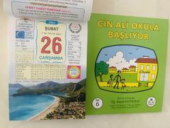 26 Şubat 2025 hediyelik orijinal Ülkü takvim yaprağı (Cin Ali kitabı hediyeli:)