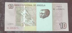 Angola 10 kwanzas kağıt para