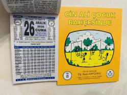 26 Aralık 2025 hediyelik orijinal Türkiye takvim yaprağı (Cin Ali kitabı hediyeli:)