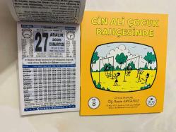 27 Aralık 2025 hediyelik orijinal Türkiye takvim yaprağı (Cin Ali kitabı hediyeli:)