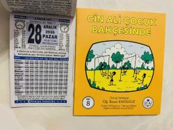 28 Aralık 2025 hediyelik orijinal Türkiye takvim yaprağı (Cin Ali kitabı hediyeli:)