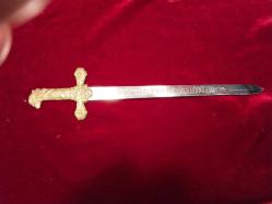 ZARF AÇACAĞI BİZANS  KILICI FORMUNDA İŞLEMELİ  ÇOK ENDER VE KİBAR BİR ÜRÜN