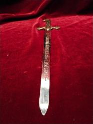 ZARF AÇACAĞI BİZANS  KILICI FORMUNDA İŞLEMELİ  ÇOK ENDER VE KİBAR BİR ÜRÜN