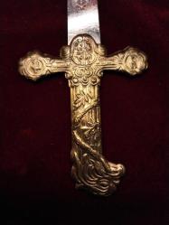 ZARF AÇACAĞI BİZANS  KILICI FORMUNDA İŞLEMELİ  ÇOK ENDER VE KİBAR BİR ÜRÜN