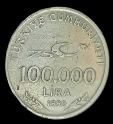 1999 100 Bin Lira 75 yıl