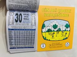 30 Eylül 2025 hediyelik orijinal Türkiye takvim yaprağı (Cin Ali kitabı hediyeli:)