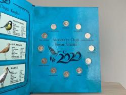 Anadolu'ya Özgü Kuşlar Hatıra Para Seti 2020  - Özel Büyük Boy Albümünde